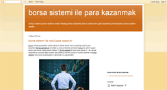 Desktop Screenshot of borsasistem.blogspot.com