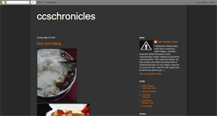 Desktop Screenshot of ccschronicles.blogspot.com