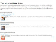 Tablet Screenshot of noblejuices.blogspot.com