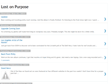 Tablet Screenshot of lostonpurposemusic.blogspot.com