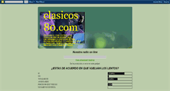 Desktop Screenshot of clasicos80com.blogspot.com