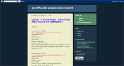 Desktop Screenshot of difficultesscolaireschezlenfant.blogspot.com