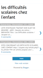 Mobile Screenshot of difficultesscolaireschezlenfant.blogspot.com