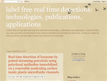 Tablet Screenshot of label-free-detections.blogspot.com