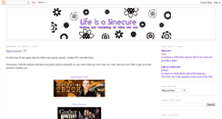 Desktop Screenshot of lifeisasinecure.blogspot.com