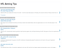 Tablet Screenshot of nfl-betting-picks.blogspot.com