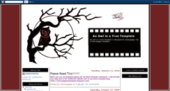 Desktop Screenshot of owlalonetemplate.blogspot.com