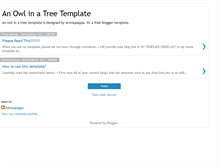 Tablet Screenshot of owlalonetemplate.blogspot.com