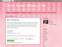 Tablet Screenshot of chowdownskinnycow.blogspot.com