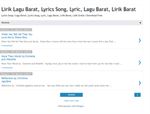 Tablet Screenshot of lirik-lagu-barat.blogspot.com