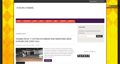 Desktop Screenshot of fununuhabari.blogspot.com