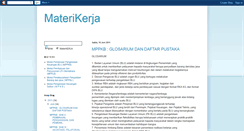 Desktop Screenshot of materikerja.blogspot.com
