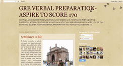 Desktop Screenshot of gre-verbal800.blogspot.com