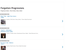 Tablet Screenshot of forgottenprogressions.blogspot.com