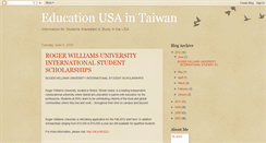 Desktop Screenshot of educationusaintaiwan.blogspot.com