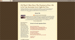 Desktop Screenshot of passiontopray.blogspot.com