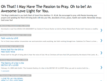 Tablet Screenshot of passiontopray.blogspot.com
