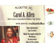 Tablet Screenshot of carolallenconfidentialbeauty.blogspot.com