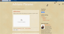 Desktop Screenshot of adrianaparamoescritora.blogspot.com