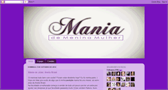 Desktop Screenshot of maniademeninamulher.blogspot.com