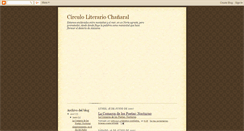 Desktop Screenshot of literariochanaral.blogspot.com