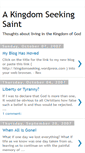 Mobile Screenshot of kingdomseekingsaint.blogspot.com