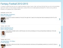 Tablet Screenshot of fantasyfootball2012-2013.blogspot.com