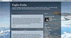 Desktop Screenshot of fogliederba.blogspot.com