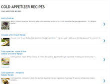 Tablet Screenshot of coldappetizerrecipes.blogspot.com