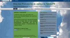 Desktop Screenshot of blogdaspromotoriasdetoledo.blogspot.com