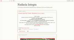 Desktop Screenshot of nadacia-integra.blogspot.com