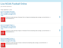 Tablet Screenshot of live-collegefootball.blogspot.com