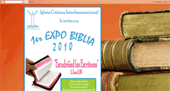 Desktop Screenshot of expo-biblia2010.blogspot.com