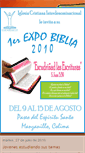 Mobile Screenshot of expo-biblia2010.blogspot.com