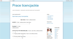 Desktop Screenshot of pracelicencjackie24.blogspot.com