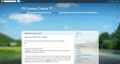 Desktop Screenshot of fb-games-cheats.blogspot.com