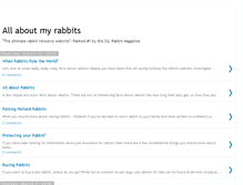 Tablet Screenshot of allaboutmyrabbits.blogspot.com