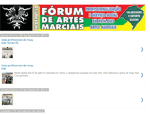 Tablet Screenshot of forumdeartesmarciais.blogspot.com