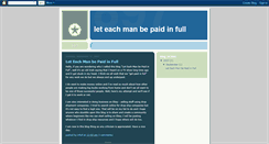 Desktop Screenshot of leteachmanbepaidinfull.blogspot.com