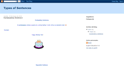Desktop Screenshot of 4typesofsentences.blogspot.com