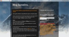 Desktop Screenshot of blog-lucrativo.blogspot.com