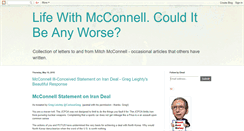 Desktop Screenshot of lifewithmitchmcconnell.blogspot.com