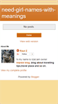 Mobile Screenshot of need-girl-names-with-meanings.blogspot.com