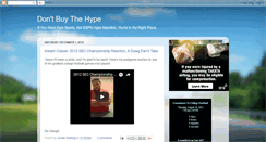 Desktop Screenshot of dontbuythehype.blogspot.com