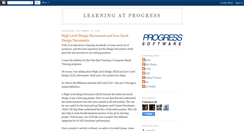 Desktop Screenshot of learningatprogress.blogspot.com