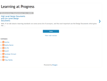 Tablet Screenshot of learningatprogress.blogspot.com