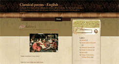 Desktop Screenshot of englishclassicalpoems.blogspot.com