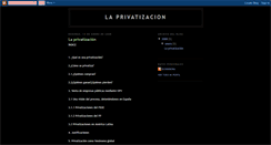 Desktop Screenshot of laprivatizacion.blogspot.com