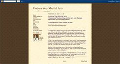 Desktop Screenshot of easternwaymartialarts.blogspot.com