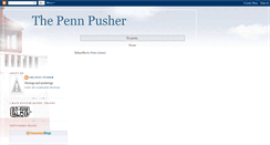 Desktop Screenshot of pennpusher.blogspot.com